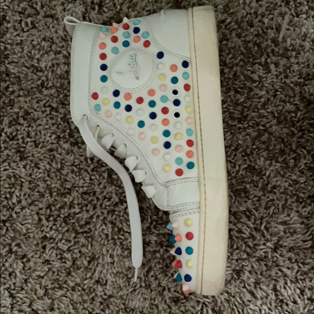 Christian Louboutin orlato flat high-top sneaker - Picture 2 of 7